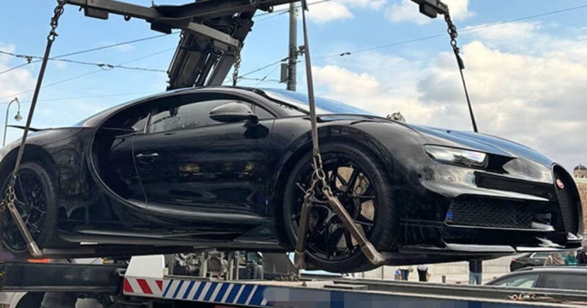 Bugatti Chiron был конфискован из -за превышения скорости