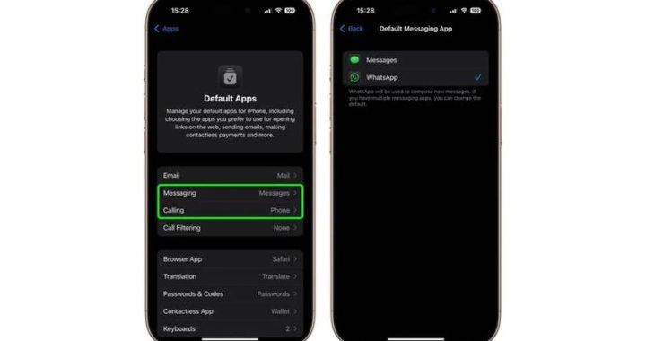WhatsApp теперь вы можете выбрать в качестве стандартного приложения для вызовов и сообщений на iPhone