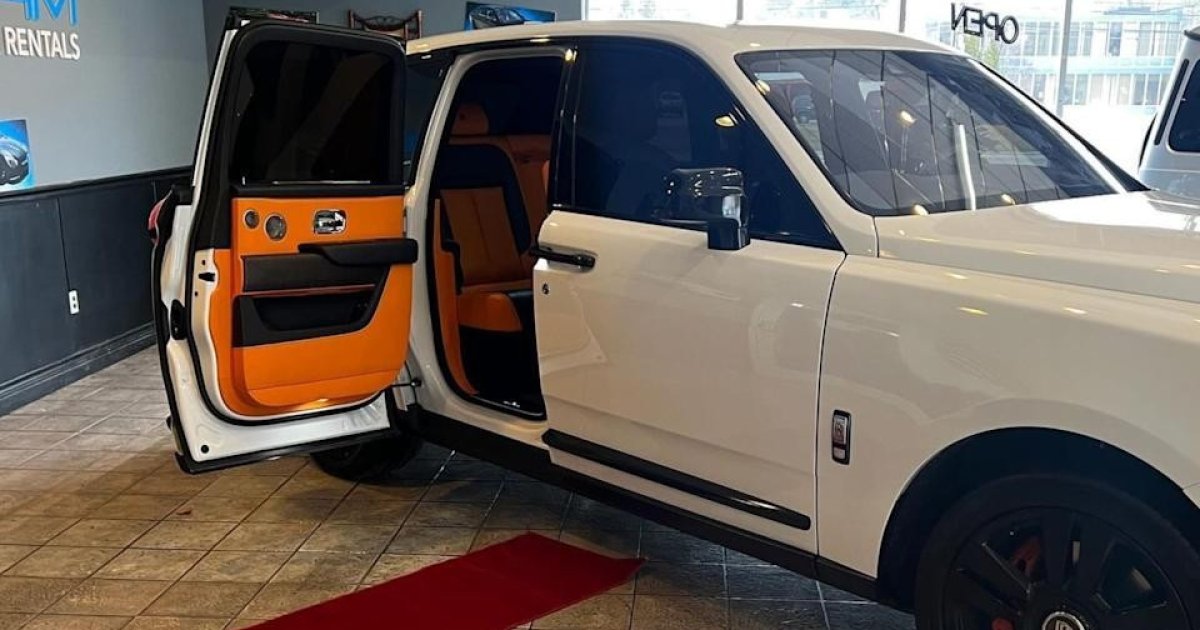 Вор наем Rolls-Royce Cullinan за 1750 долларов в день на ограбления банка