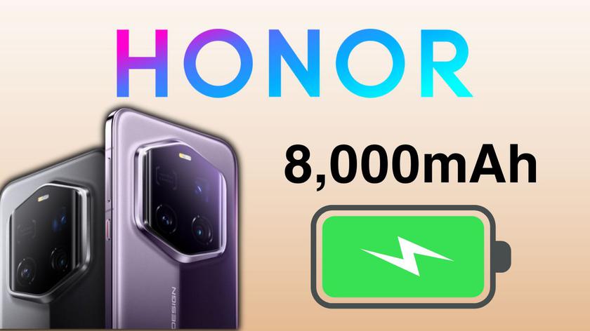Honor готовит новую линию смартфона с 8000 магнитной батареи