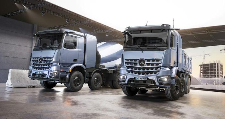Mercedes -Benz представила EAROCS 400 Electric Shipment — бетонный миксер и самосвал с нулевыми выбросами