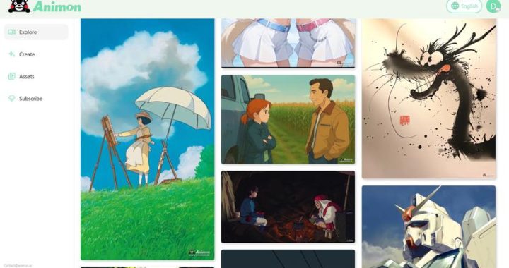 Animon.ai Искусственный интеллект создает аниме -анимацию с фотографией за 5 секунд