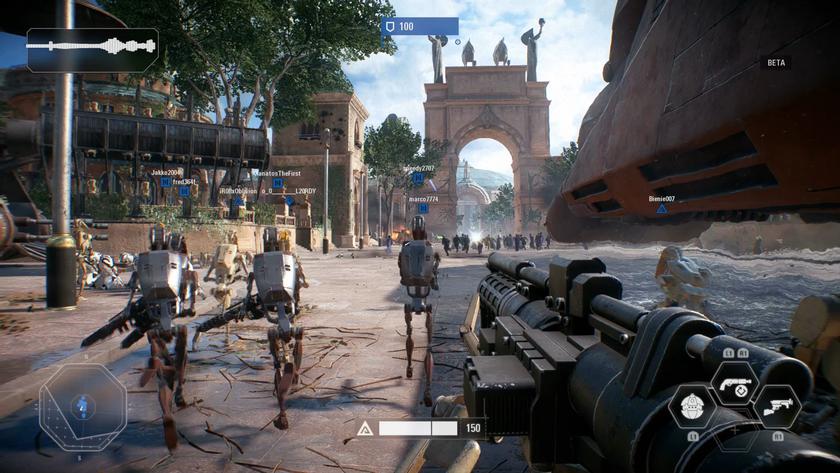 На фоне звездных войн Battlefront II Star Wars