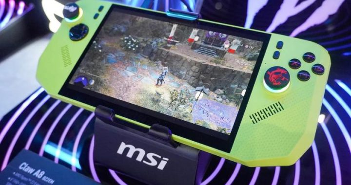 MSI представила Claw A8 — ее первая портативная консоль с чипом AMD