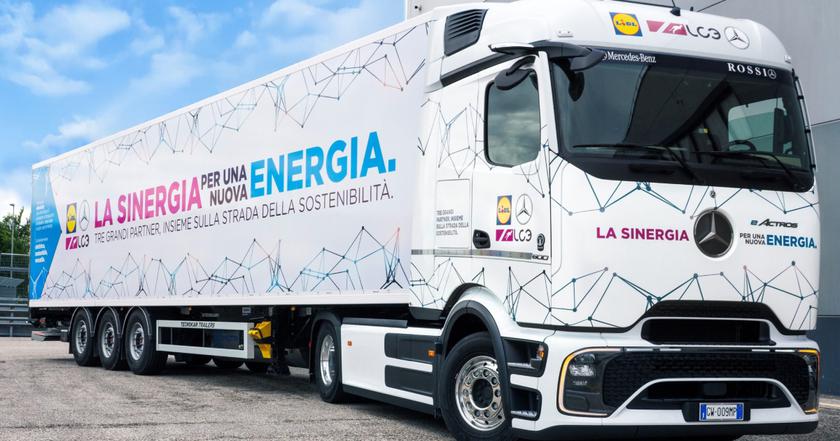 Сеть супермаркетов Lidl стала первым пользователем Electric Mercedes-Benz EACTROS 600 в Италии