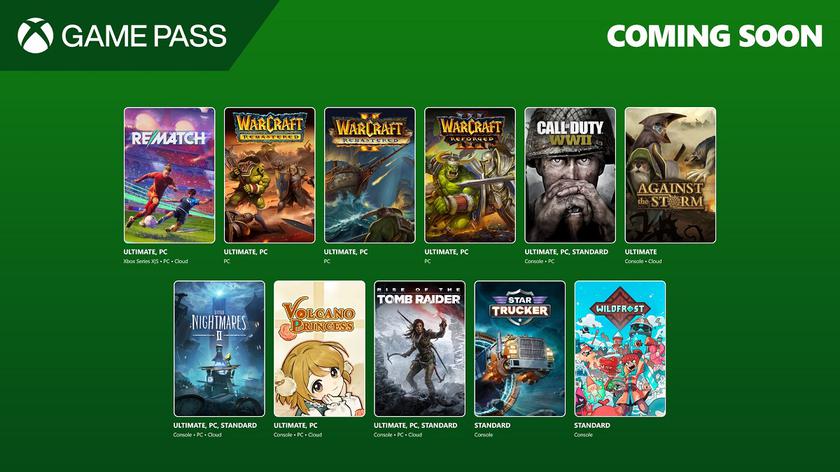 Справочник Xbox Game Pass в июне пополнит Call of Duty: WWII, Trilogy Warcraft, Little Nightmares II и новый стрелок FBC: Firebreak