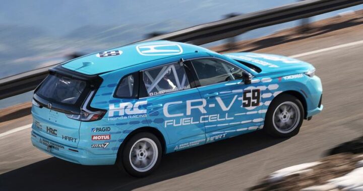 Honda CR-V E: FCEV станет первым водородным автомобилем на Pikes Peak Hill поднимается