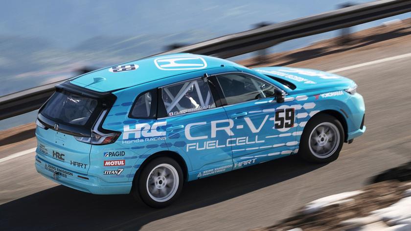 Honda CR-V E: FCEV станет первым водородным автомобилем на Pikes Peak Hill поднимается