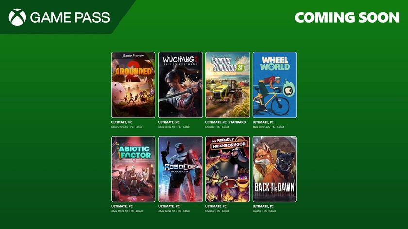 Robocop: Rogue City, Wuchang: упавшие перья и земля 2 пополнит каталог Game Pass Xbox во второй половине июля