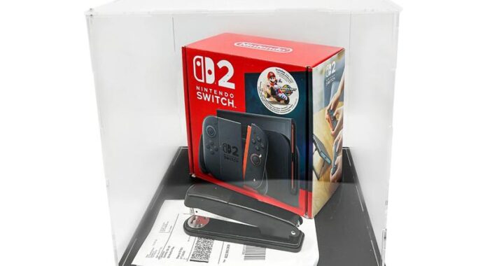 «Staplegate»: Поврежден Specligame Nintendo Switch 2 Сотрудник вышел из молотка за 250 000 долларов США.