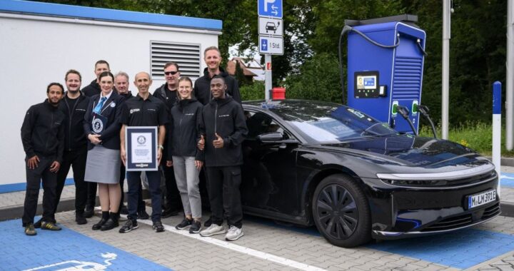 Lucid Air установил рекорд для пробега — 1205 км с одним зарядом