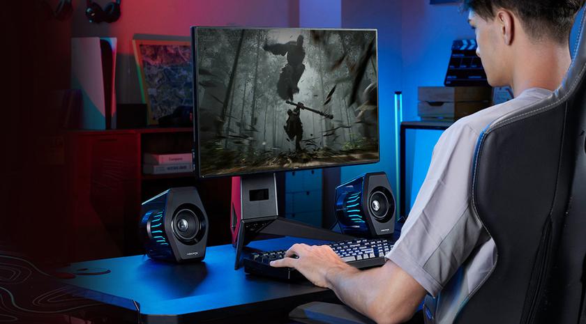 Edifier G2000 Pro - Мощная акустика в акриловом корпусе с освещением RGB