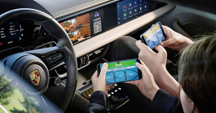 Porsche Macan Electric теперь может парковаться самостоятельно и быть игровым клубом