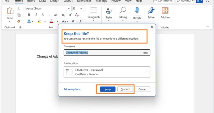 Microsoft Word теперь автоматически сохраняет документы в облаке