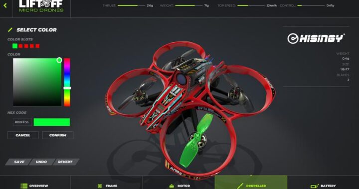 Пошел в финальный релиз новые микропрокаты FPV Liftoff