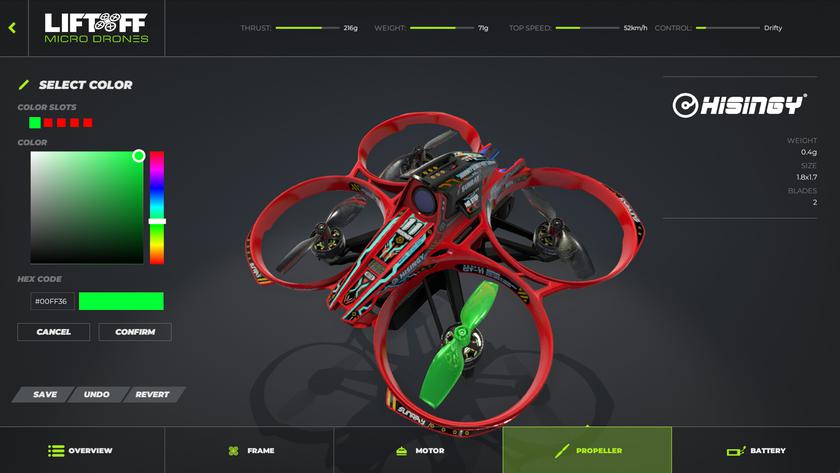 Пошел в финальный релиз новые микропрокаты FPV Liftoff