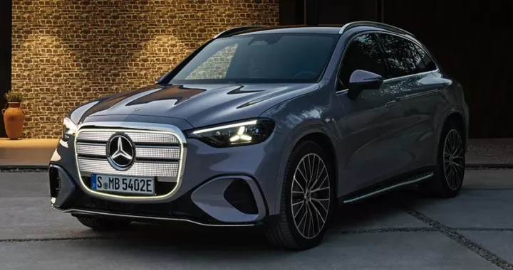 Mercedes представил электрический GLC с огромной освещенной решеткой