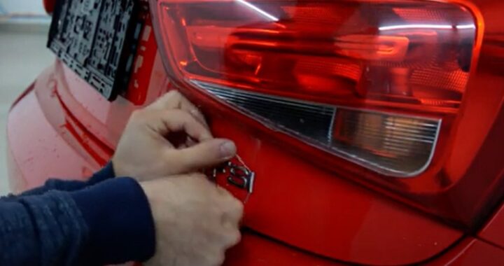 Как удалить эмблема машины с помощью зубочистки