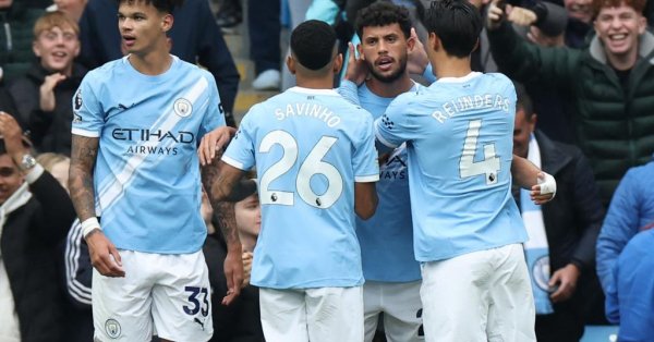 Два гола помогли Man City разорвать Бернли с 5: 1