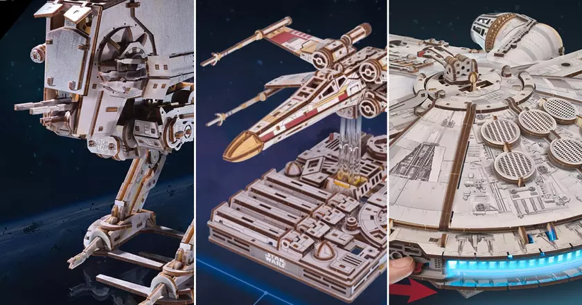 Ugears представила коллекцию моделей Star Wars: они уже доступны для предварительного заказа