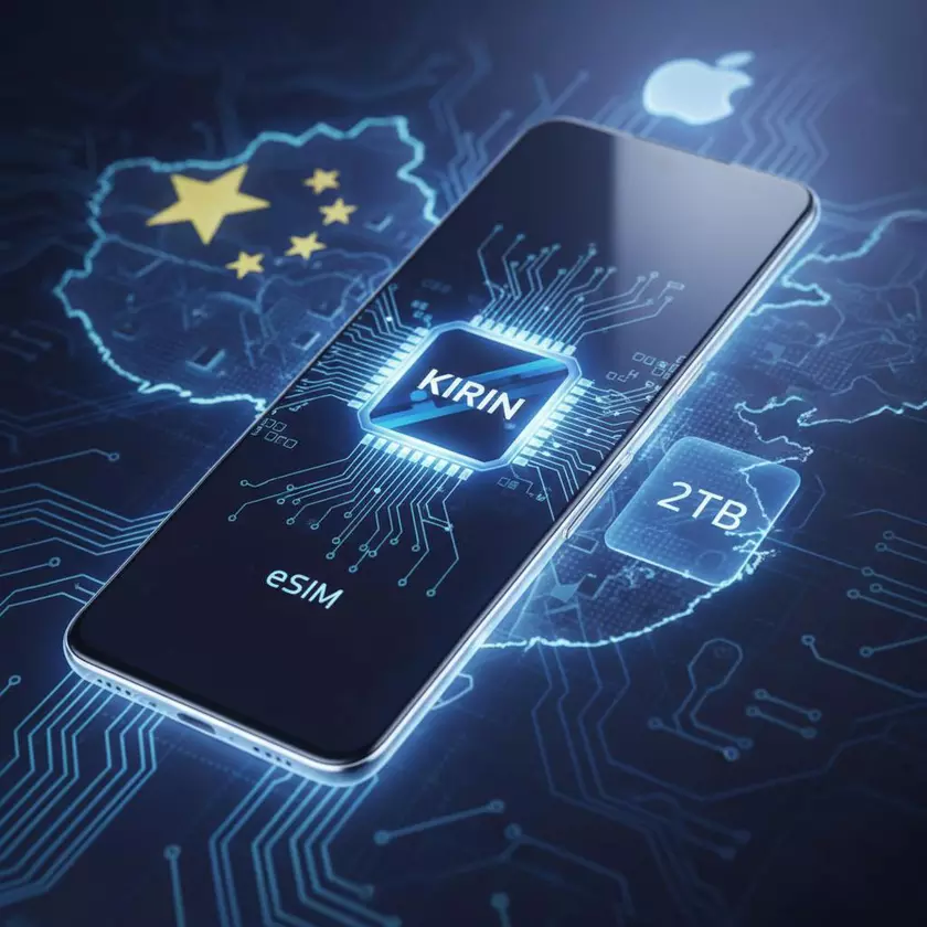 Huawei готовит смартфон выше с ESIM и 2 версией ТБ