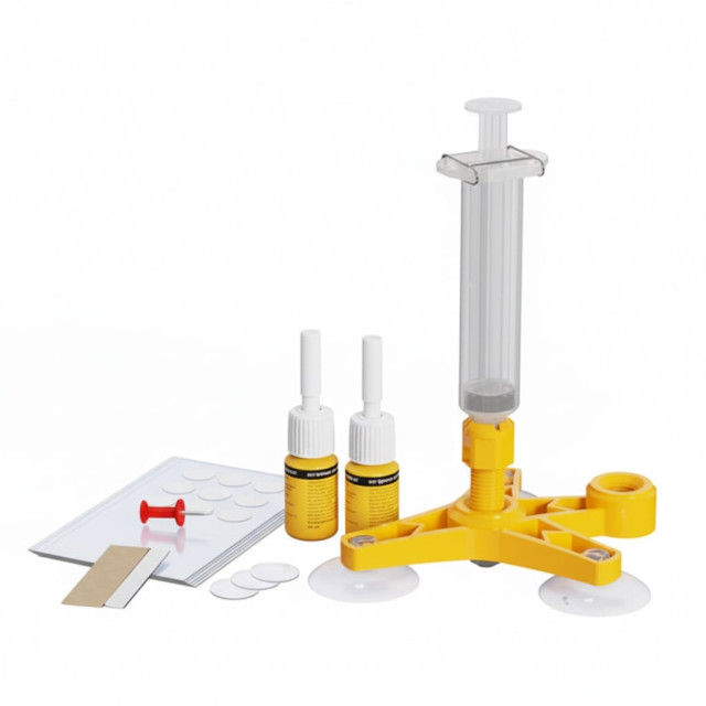 Ветровое стекло, потрескавшееся стекло, трещины