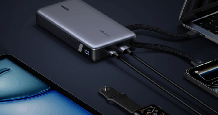 Ugreen выпустила повербанк емкостью 25 000 мАч со встроенными кабелями и поддержкой PowerDelivery 3.1