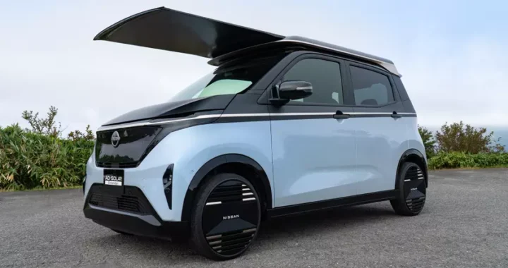 Выдвижная солнечная панель Nissan обеспечит электромобилям до 3000 км пробега в год