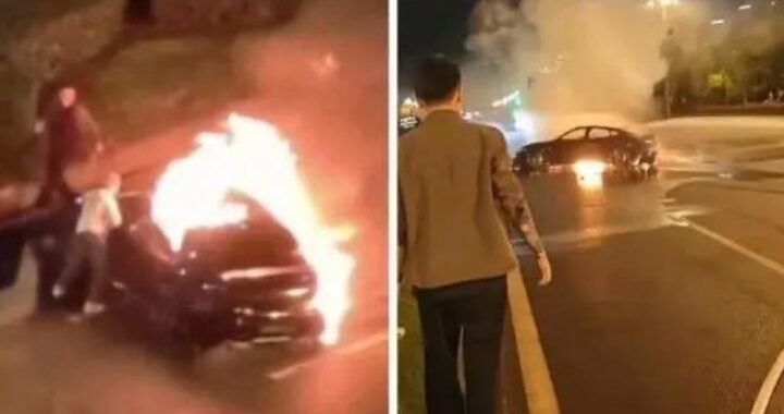 Водитель сгорел при столкновении с Xiaomi Su7 Ultra