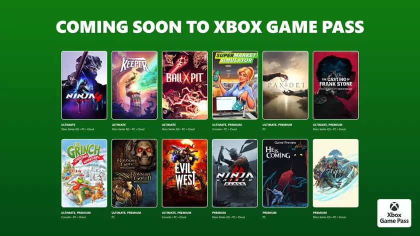 Замечательное пополнение! Ninja Gaiden 4, Two Baldur's Gate и The Casting of Frank Stone будут добавлены в Xbox Game Pass