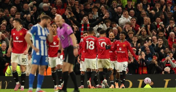 После тряски в конце: «Манчестер Юнайтед» обыграл «Брайтон» по воротам и вылетел в топ-4