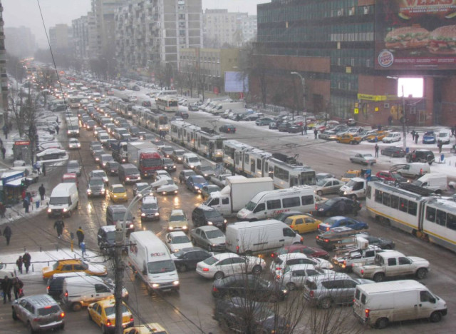 Бухарест, пробки