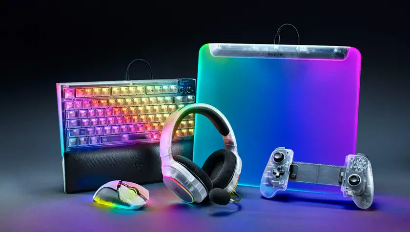 Razer представила Phantom White — стильную линейку полупрозрачной игровой периферии с ретро-футуристическим дизайном и RGB-подсветкой.