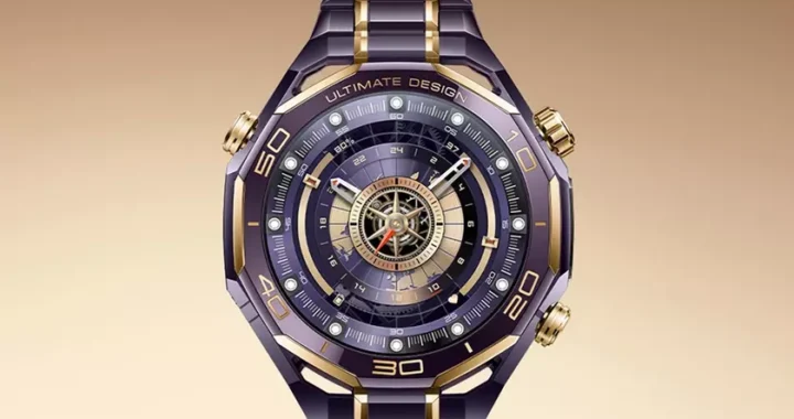 Компания Huawei открыла предварительные заказы на премиальные умные часы Watch Ultimate Design Master Purple Gold, но не предоставила никаких подробностей и не назвала их цену.