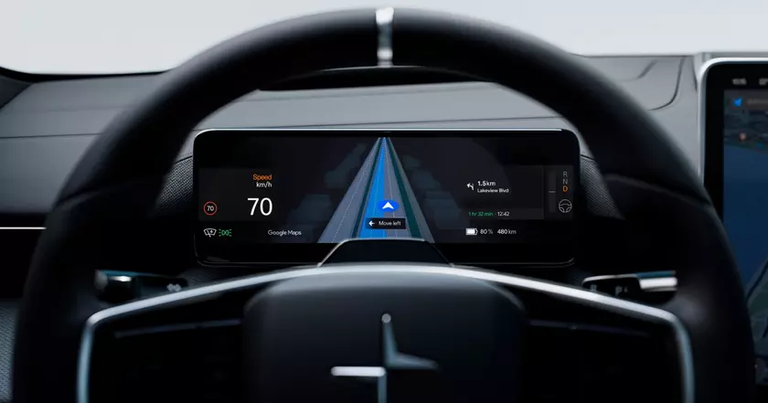 Polestar интегрирует функцию навигации по полосам движения Google Maps в реальном времени