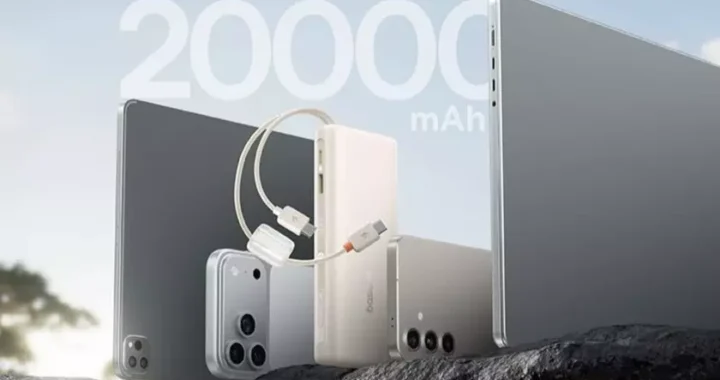 Baseus выпустила за пределами Китая компактный павербанк EnerFill FC41 емкостью 20 000 мАч, с двумя встроенными кабелями и мощностью до 100 Вт.