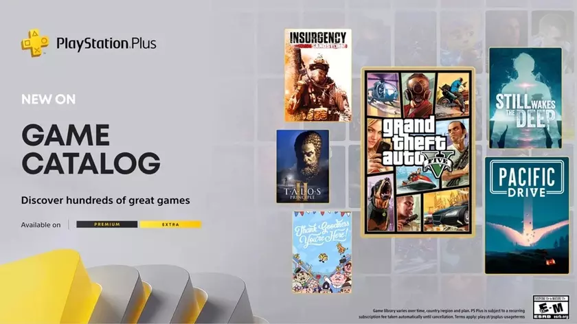 Подписчики PlayStation Plus Extra и Premium получают восемь замечательных игр, включая GTA V, Pacific Drive и The Talos Principal 2.