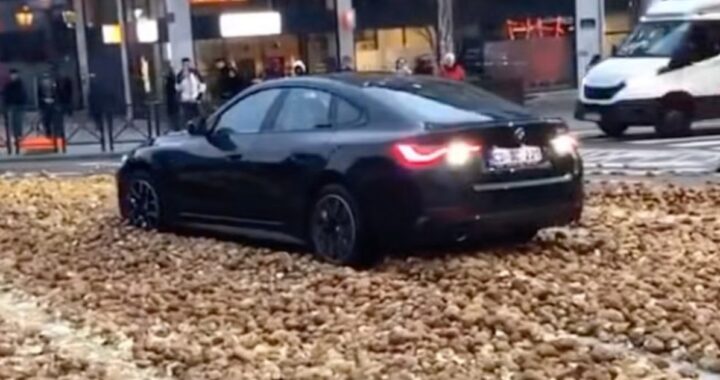 Смех: Тарикат на БМВ проиграл битву с… картошкой