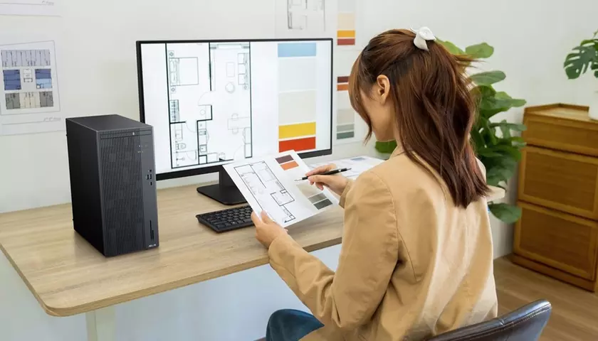 Компания Asus представила ExpertCenter P500 Mini Tower — компактный и тихий ПК с процессором Ryzen Hawk Point для корпоративных и профессиональных задач.