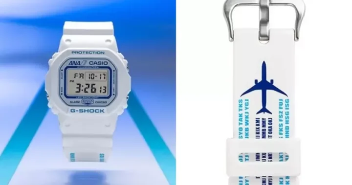 Casio представила новые часы G-Shock DW-5600 в сотрудничестве с авиакомпанией ANA