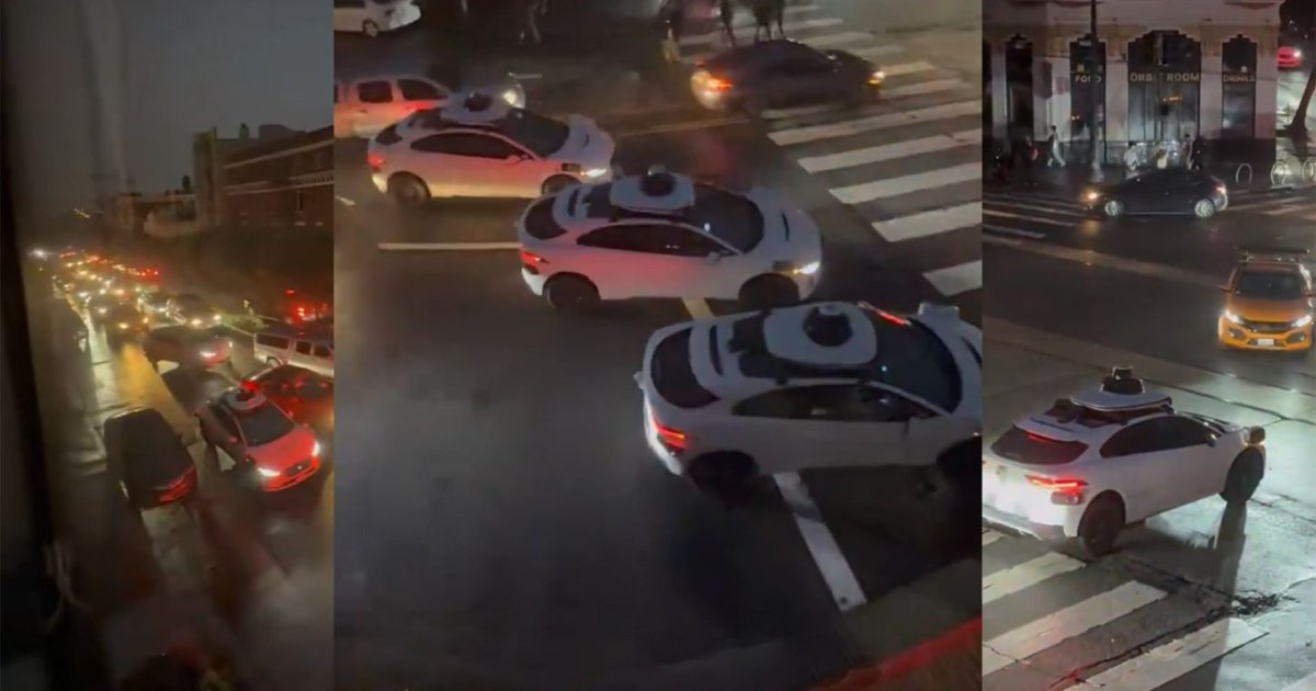 Беспилотные такси заполонили город из-за отключения электроэнергии