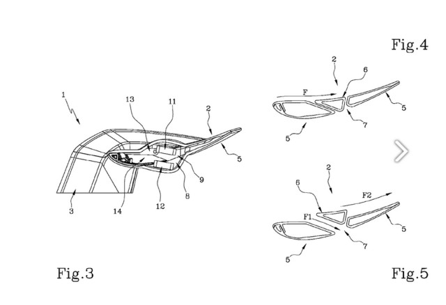 Lamborghini, магнитный спойлер, патент