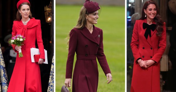 Принцесса в красном – самые красивые и элегантные рождественские образы Кейт Миддлтон