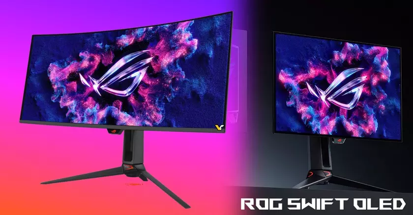 Компания ASUS представила два игровых монитора линейки ROG Swift: 27-дюймовый 4K-Tandem OLED и сверхширокий 34-дюймовый QD-OLED с частотой 360 Гц.