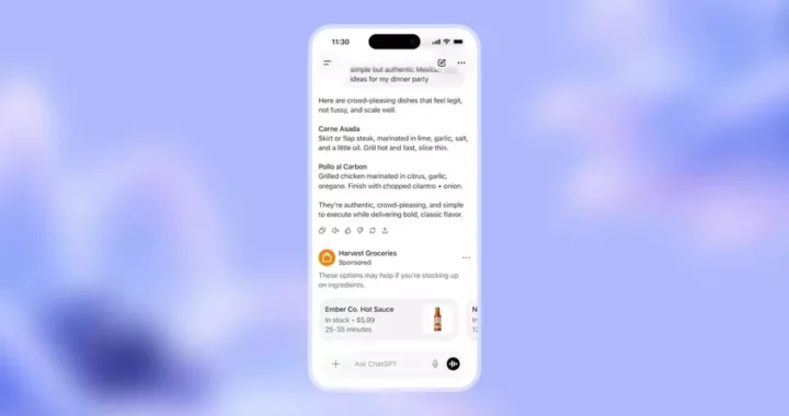 OpenAI готовится запустить рекламу в ChatGPT для бесплатного плана и подписки Go