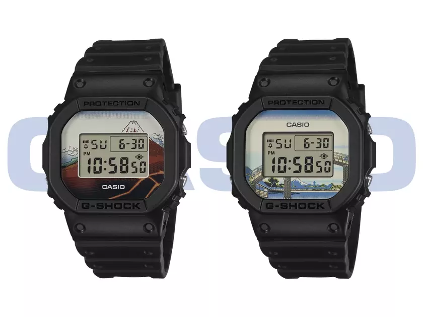 Casio выпустила новые G-Shock с гравюрами Хокусая