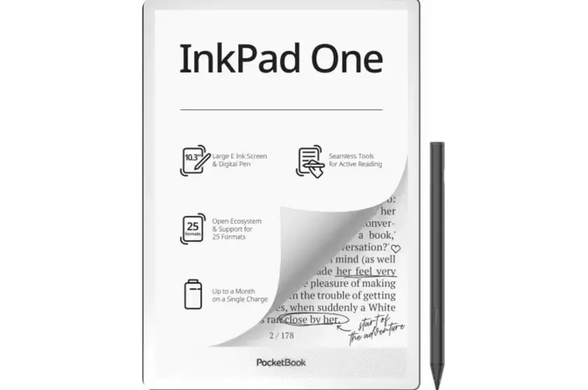 PocketBook выпустила удобный для глаз 10-дюймовый ридер InkPad One с экраном E Ink и поддержкой стилуса