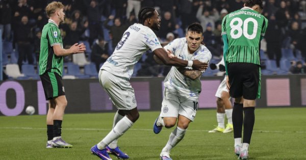 Свирепый «Интер» разгромил Сассуоло и оторвался от лидера на 8 очков.