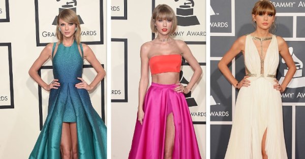 Все наряды Тейлор Свифт на красной дорожке премии Грэмми за последние годы