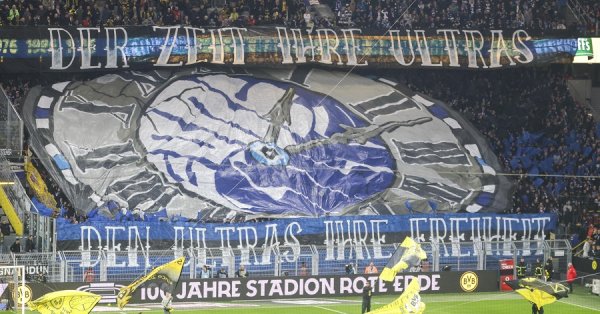 Масштабный бой! Фанаты Дортмунда и Гамбурга подрались